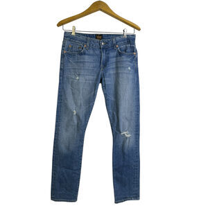 Civilianaire Japan Womens Jeans 28 Super Slim Selvedge Stretch Distressed USA